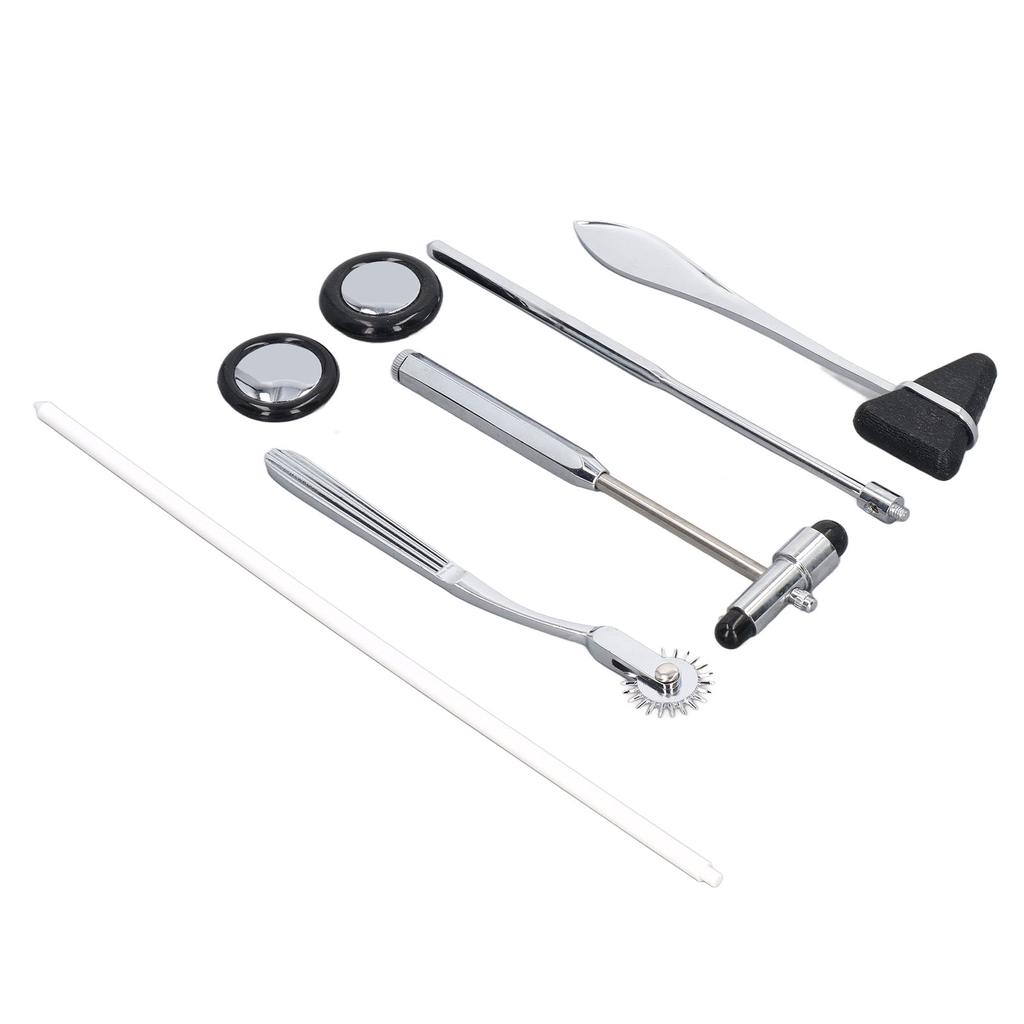 5PCS Neurological Hammer Set Stainless Steel Multifunctional Portable Medical Hammer Set for Nervous System Exam