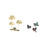 Bird Sculpture Bookshelf Ornament Modern Home Decor Collectibles Wooden Flying Birds Wall Art