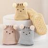 Cute Cartoon Bear Design Baby Socks Coral Velvet Warm Infants Stocking Thickened Socks for 0-5year Kids