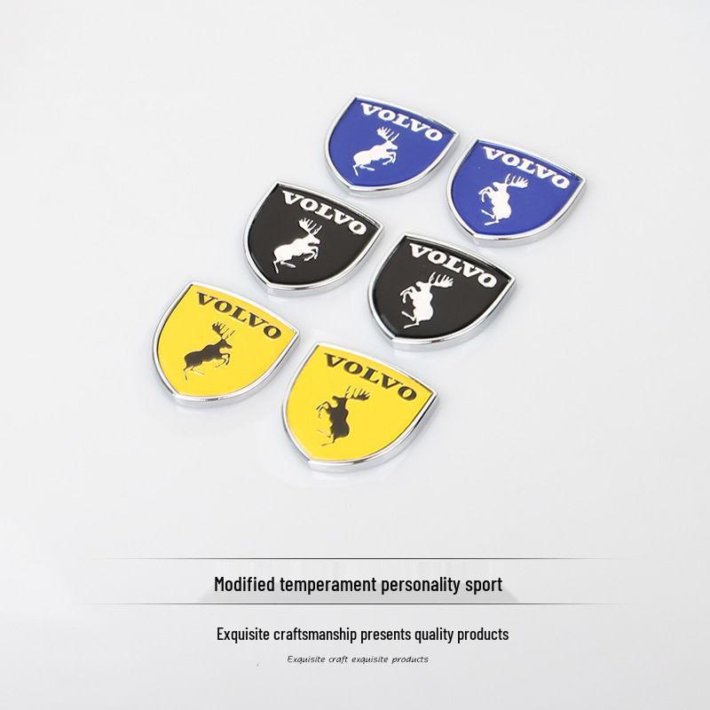 Metall-Autodekals für personalisierte Logos: Kompatibel mit Volvo S60, S90, XC60, XC90 Emblemen