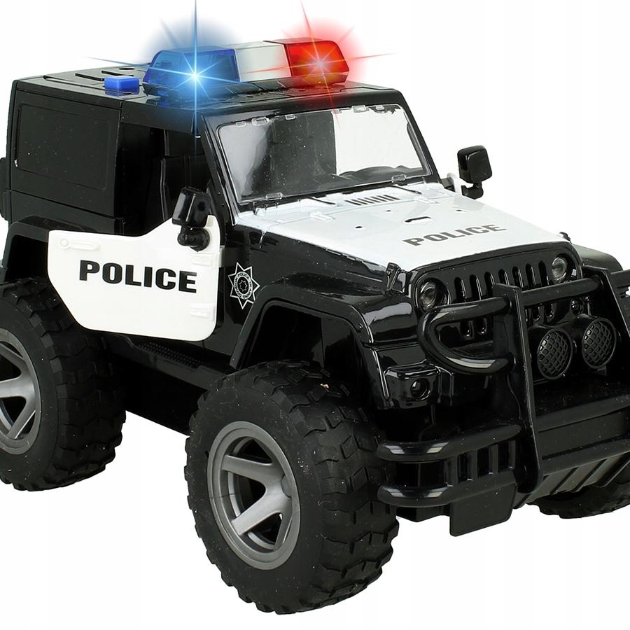 [PACZB][5] Police Jeep Car with Motor, Sound, LED Lights Z1104