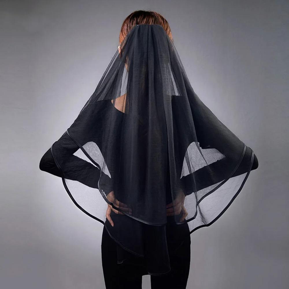 2 Tiers Bridal Veil Double Mesh Bride Headpiece Elegant Wedding Veil  Wedding