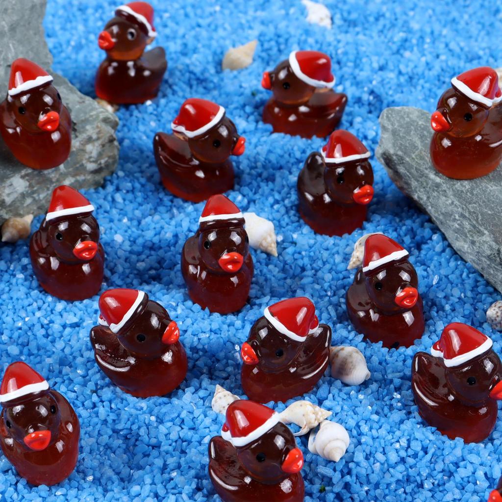 Luminous Christmas Mini Yellow Duck Resin Ornament