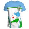 Djibouti Flag T-Shirt Men Women African Pride Graphic Tee Summer Short Sleeve Casual Gym Sports Fitness Top