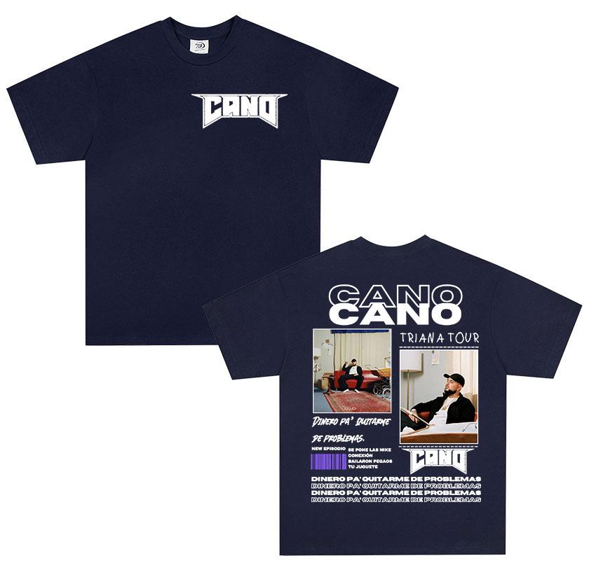 

Rapper Cano Triana Tour 2026 new Album T Shirt Women Unisex fashion Vintage print Tshirt Hip Hop gothic short sleeve tshirts S