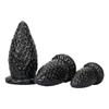 Black 11cm Extra-Large Strawberry Anal Plug, Extra-Thick Male Toy
