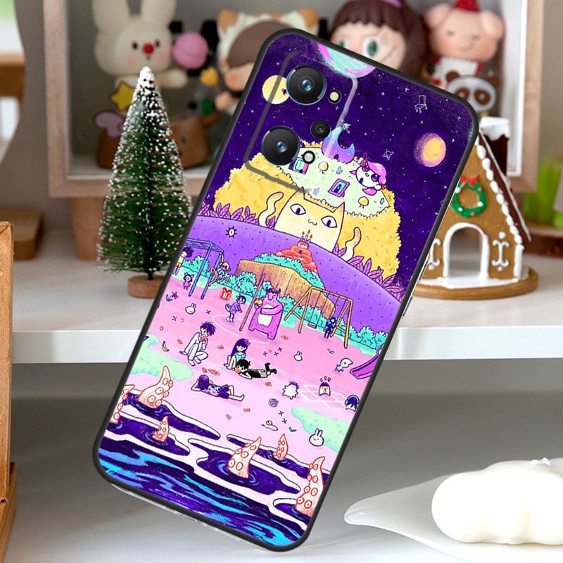 Omori Game For OPPO Realme C55 C35 C33 C31 C30 C25 C21Y C11 GT Neo 5 3T 2T Realme 10 9 11 Pro Plus Case