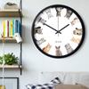 12-inch Silent Clock Living Room Free Shipping Fashion Wall Clock Creative Digital Art Wall Clock Bedroom Simple Large Metal