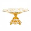 Snack Tray with Pedestal Sturdy Footed Spacious for Hosts