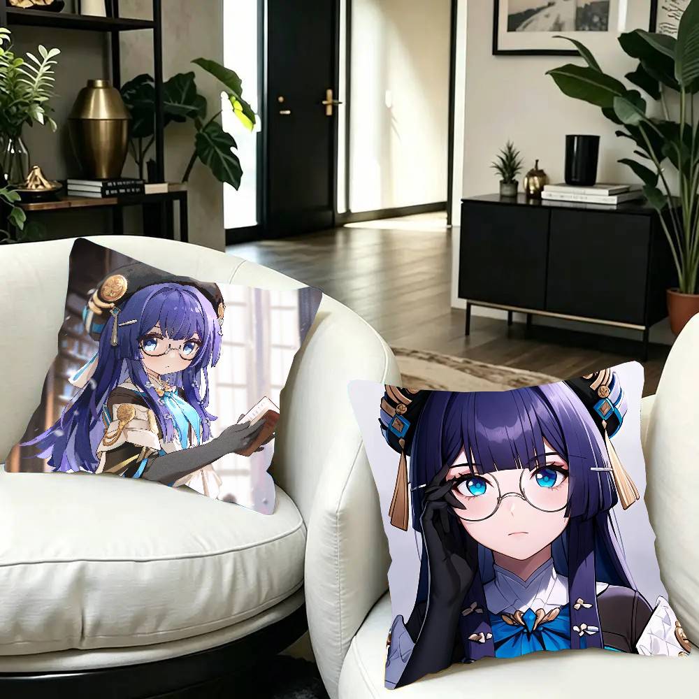 Pela Anime H-honkai Star Rail Pillow Case Fashion Square Pillowcase Bedroom Sofa Room Ins Decoration Leisure