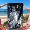 Corpse Bride Print Beach Towel, Versatile Lightweight Absorbent Beach Towel for Pool Surf Yoga Bathroom, Perfect Birthday Holiday Gift