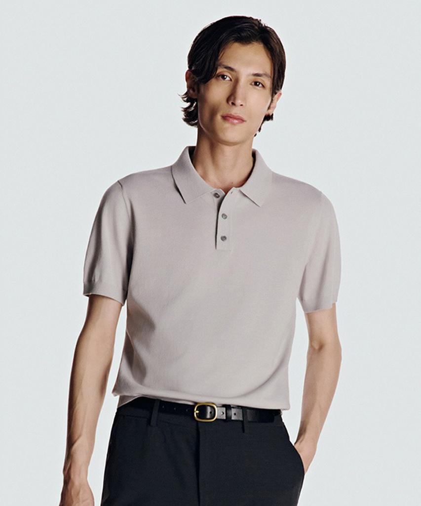 Danielkeulemyu 26Ss Washable Dual Cool Collar Knit Light Gray