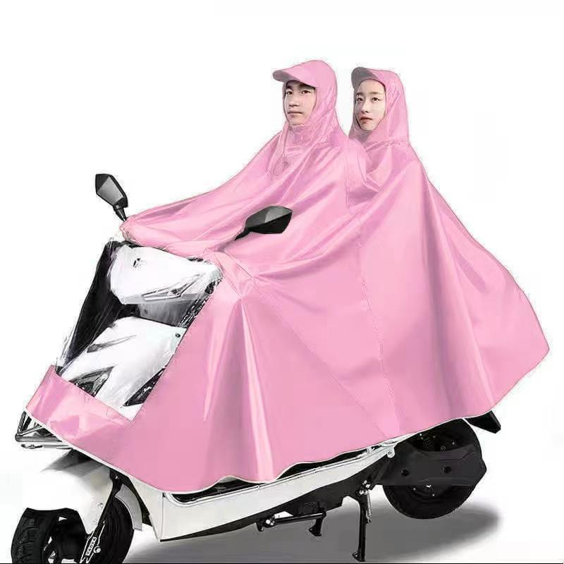 Extra Thick XL Stormproof Rain Poncho for Electric Vehicles - Unisex Full Body Motorcycle Cover with Foot Protection