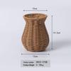 Hand-Woven Rattan Vase: Creative Decoration for Living Room, Cabinet, Dried Flowers, and Crafts