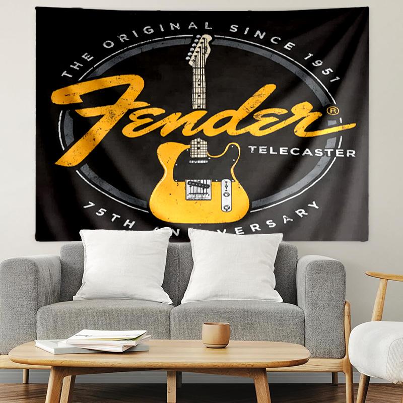 Fender Print Tapestry, Lightweight Wall Hanging, for Bedroom, Dorm, Living Room, Home Art Decor, Birthday Christmas Gift for Friends