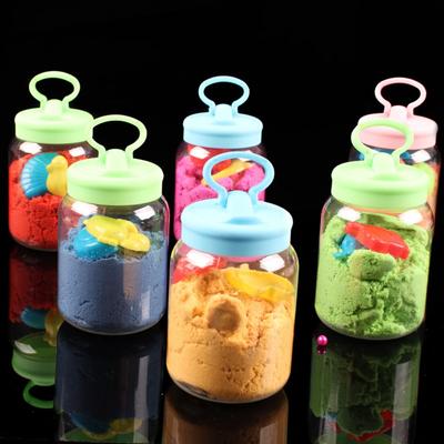 Kinderspielzeug, Weltraumspielzeug, Sand, ultraleichter Luftknete, DIY geformter Weltraum-Farbsand