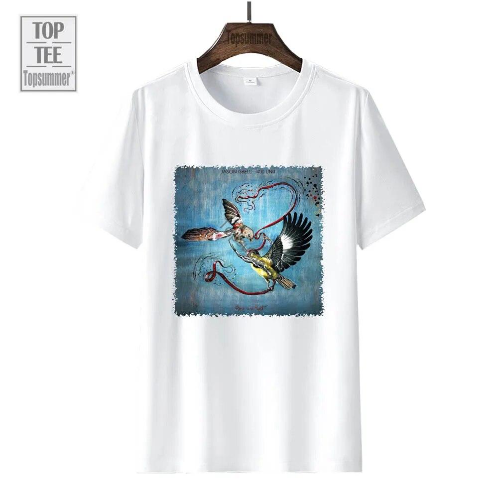 

Футболка с альбомом «Here We Rest», футболка «Джейсон Исбелл и 400 Unit Tour», модная хлопковая футболка для подростков в стиле Харадзюку, черная одежда XL