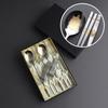 Korean Traditional Longevity Turtle 24K Gold Plated STS304 2-Person Sujeo Cutlery Set with Premium Gift Case