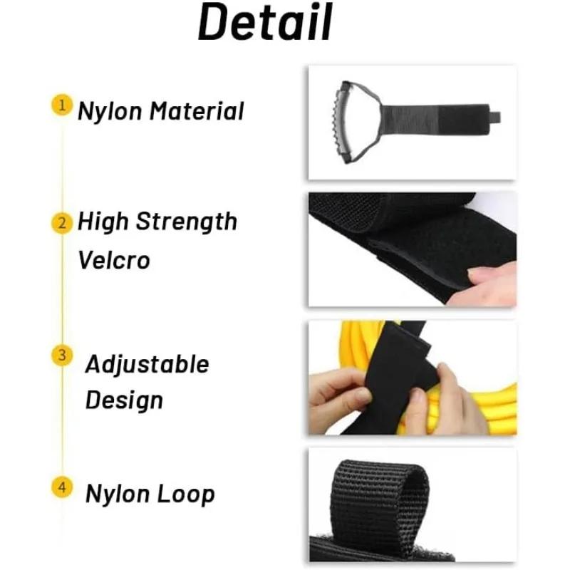 Heavy Duty Extension Cord Organizer Multipurpose Storage Strap with Handle Garages RV Boat Storage Organization System Holder