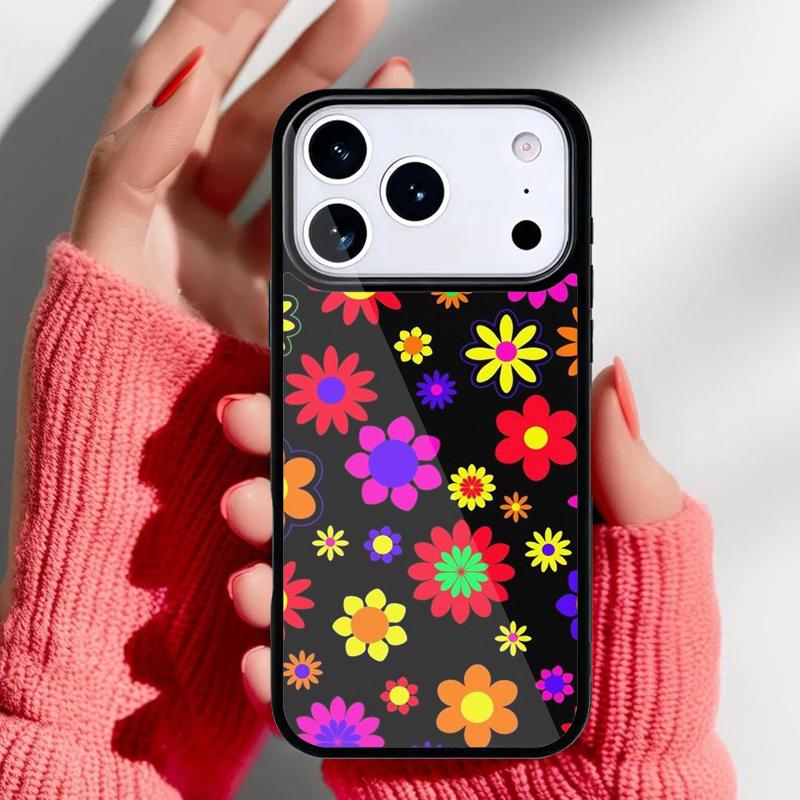 Hippie Daisy Tie-dye Flower Phone Case for iPhone 17 16 15 14 13 Pro Max Back Cover for 12 11 Pro Coque
