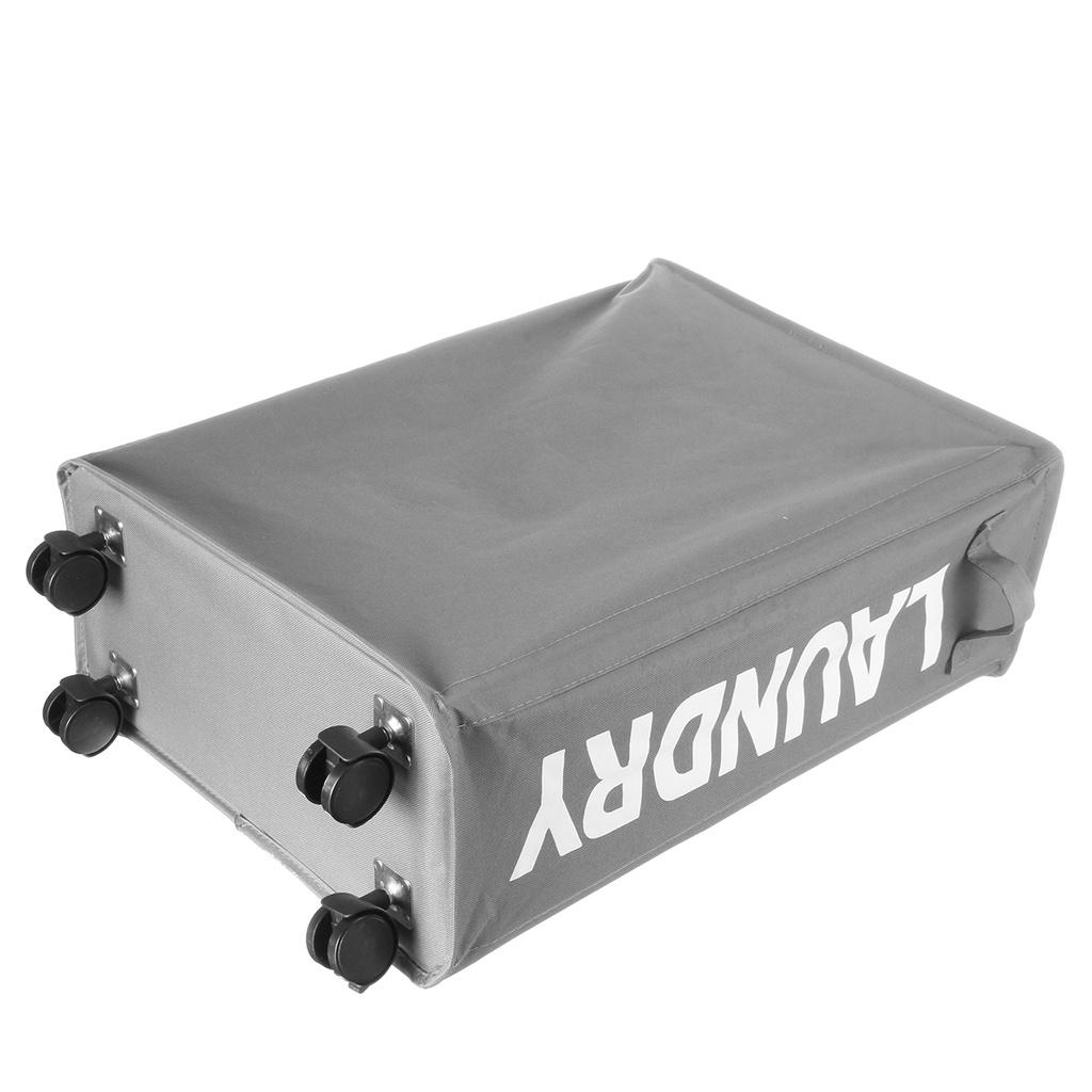 Portable Clothes Organizer Storage Basket Foldable Dirty Laundry Basket with Caster Wheels  High Capacity Laundry Bags Hamper