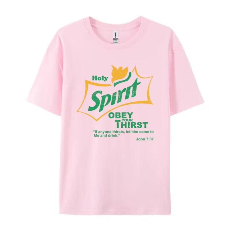 Women Retro Holy Spirit Bible Verse T Shirt Funny Jesus Faith Tshirt Short Sleeve Graphic Tees Unisex Christian Apparel Gift