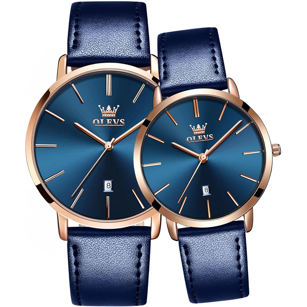 OLEVS Couple Watch Set Men s and Women s Matching Timepieces for Anniversaries and Gifts