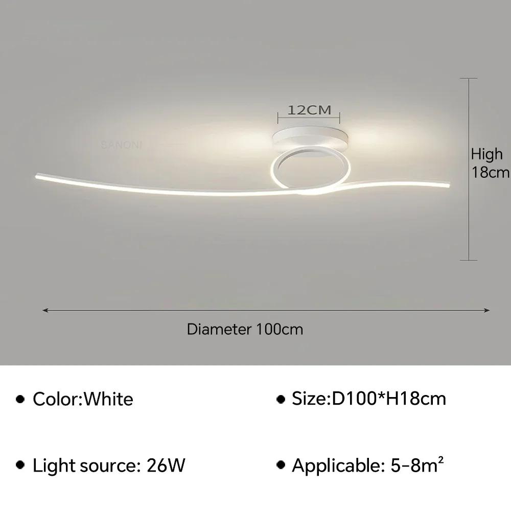 Modern LED Ceiling Lamp for Living Dining Room Bedroom Corridor Ceiling Chandelier Indoor Home Decor Lighting Fixture Luster