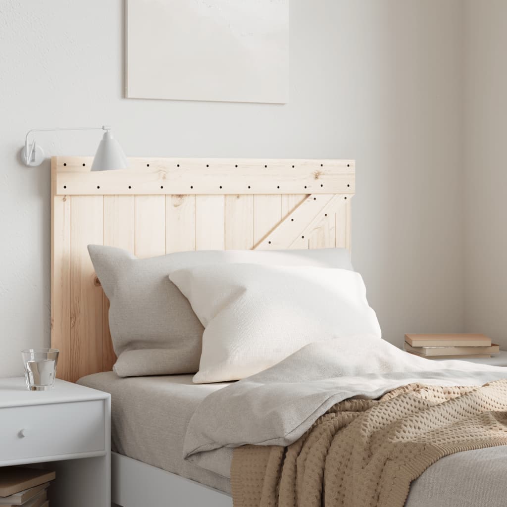 Headboard 90 x 104 cm Solid Pine Wood