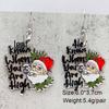 Cross-border Christmas Ornaments: Santa Claus & Gingerbread Man Acrylic Earrings