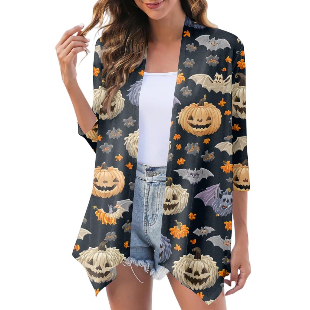 Women's Fashion Casual Comfortable Three-quarter Sleeve Cardigan Jacket
