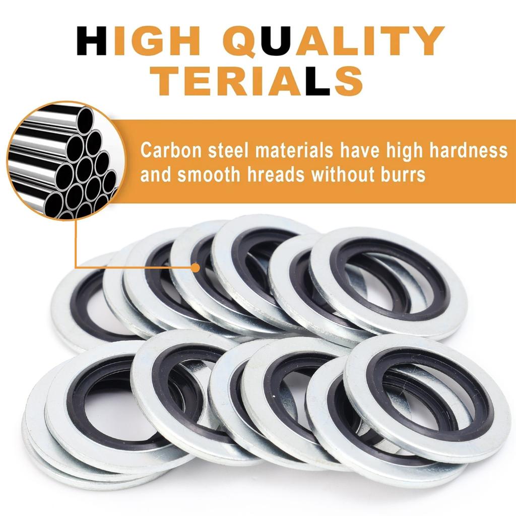 Car Oil Sump Drain Plug Sealing Gaskets Rings Washer OEM110265505R for Peugeot Citroën Renault A6079970345 Auto Accessories