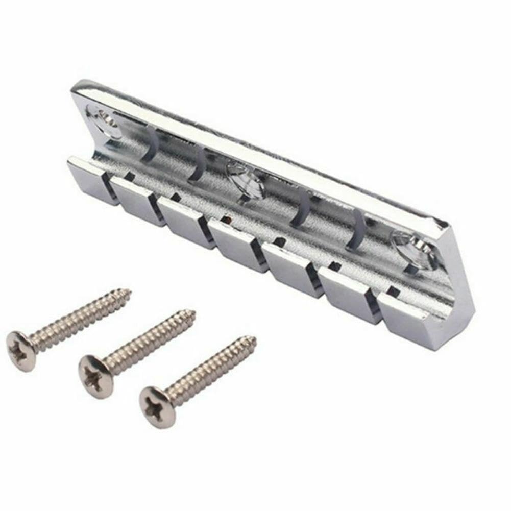 Stop Bar Tailpiece Kit, Chrome Finish, for 6-String Flat-Top Guitars with Anchor