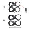 1 Pair 8-shaped Weight Lifting Strap 2 Sizes Available Pull-up Wrist Strap For Gym Fitness Weight Lifting