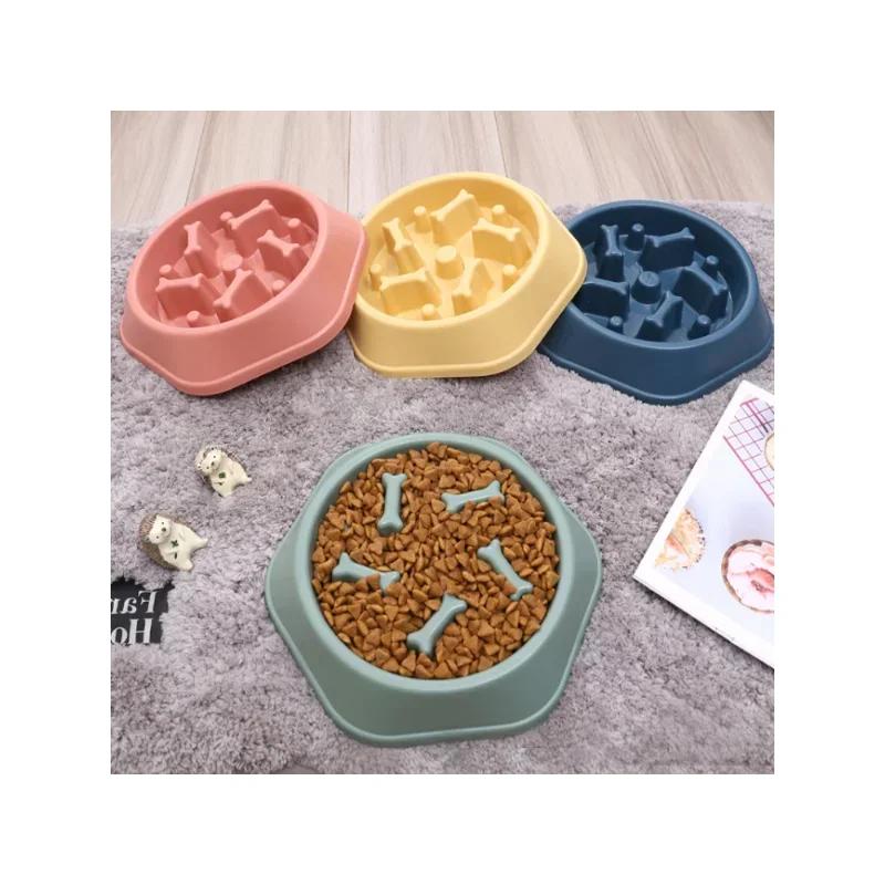 Slow Feeder Dog Bowl Anti-choking Puppy Food Bowl Anti-slip Pet Slow Eating Dog Dishes Puzzle Feeders for Dogs Small Medium