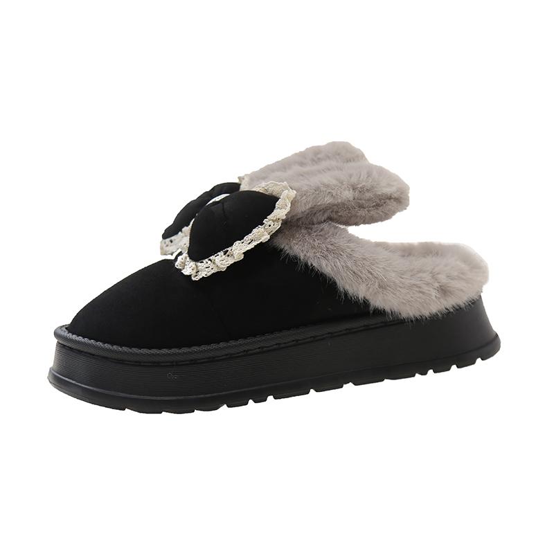 Fashion New Winter Snow Boots for Women with Interesting Design Flat-soled Fashion Set-foot Students' Furry Cotton Shoes