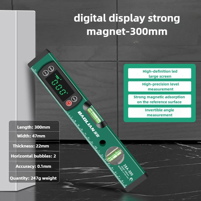 Strong Magnetic Level Ruler Digital High-precision Spirit Level Portable Electronic Measure Tool Woodworking Measuring Tools