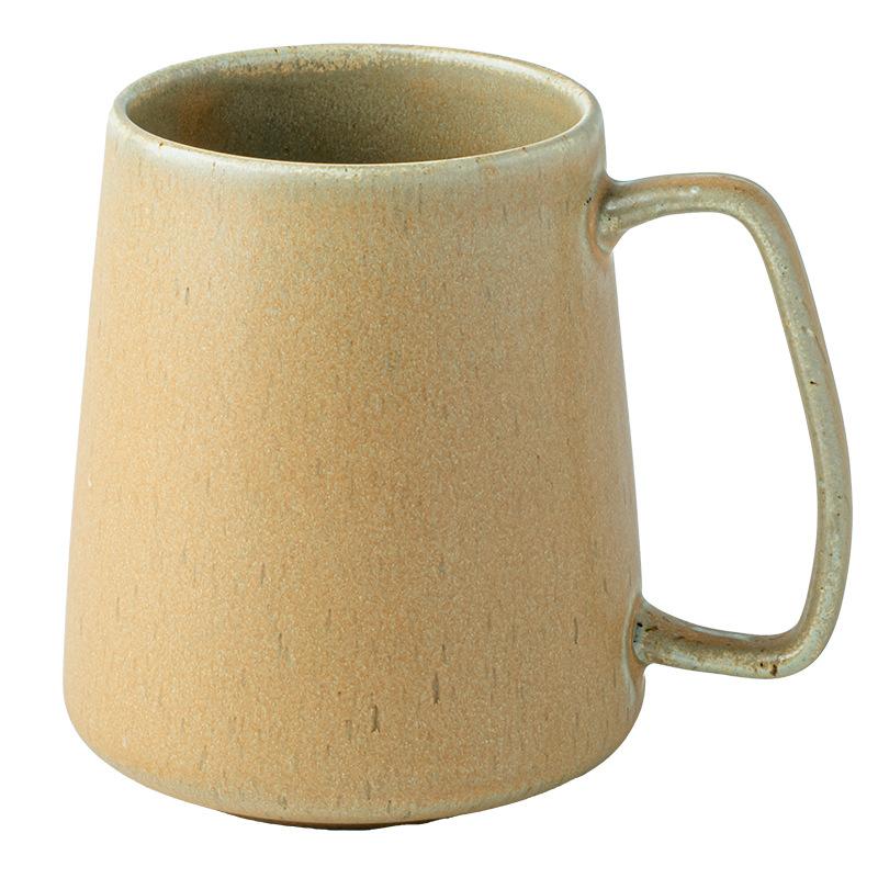 Reducing Flame Brewed Tea Rib Sesame Glaze Ceramic Office Coffee Cup Large Breakfast Cup Export