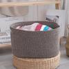 Large Cotton Rope Woven Basket for Living Room Storage - Ideal for Toys and Sundries