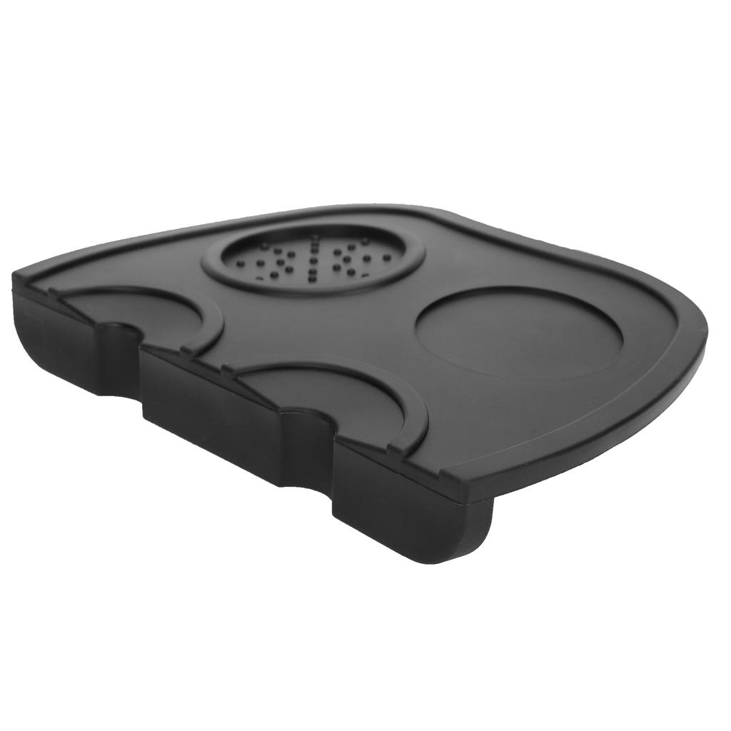 Silicone Coffee Tamper Holder Powder Pad Antiskid Coffee Tamper Mat Coffee Making AccessoriesBlack Large Size