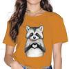 Heart Classic Casual Tshirt Raccoon In North America Cute Creative Streetwear Comfortable T Shirt Unisex Short Sleeve Special
