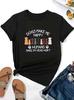 2024 Cute Dog Make Me Happy Graphic T-Shirt Women Funny Clothes Summer Fashion H