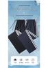 Navy Blue Ultra-Thin School Uniform Pants with Two White Stripes for Students