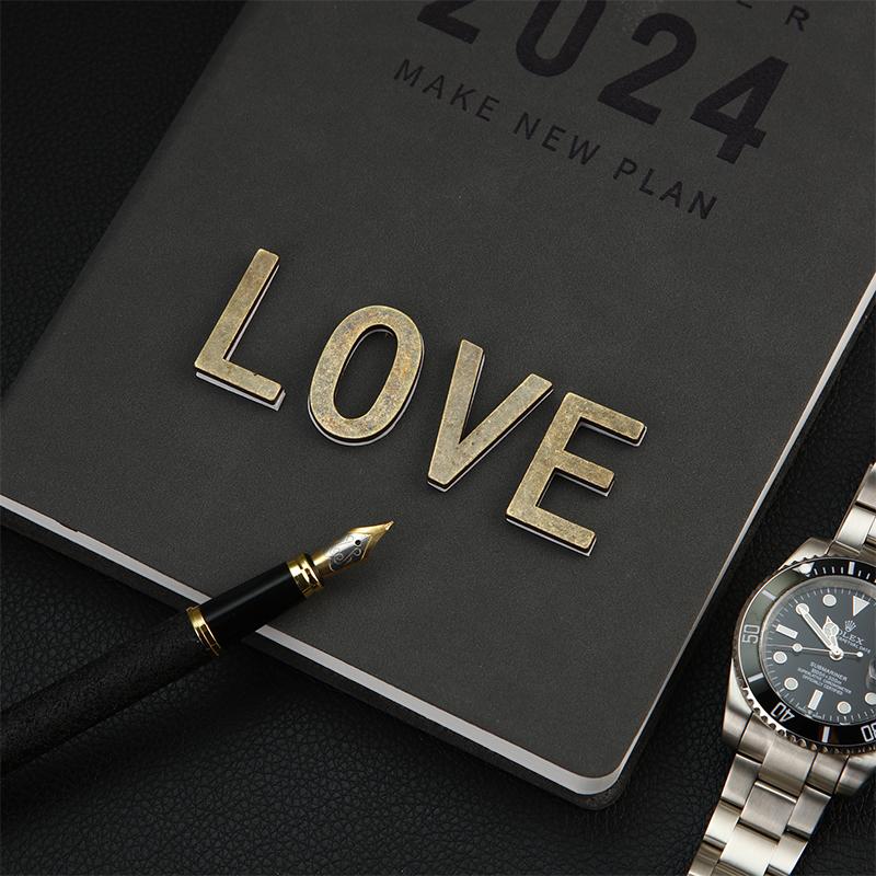 1Pcs Metal Self Adhesive House Number English Alphabet Letters for Apartment Room Door Plate Table Mailbox Number Stickers 3*2cm