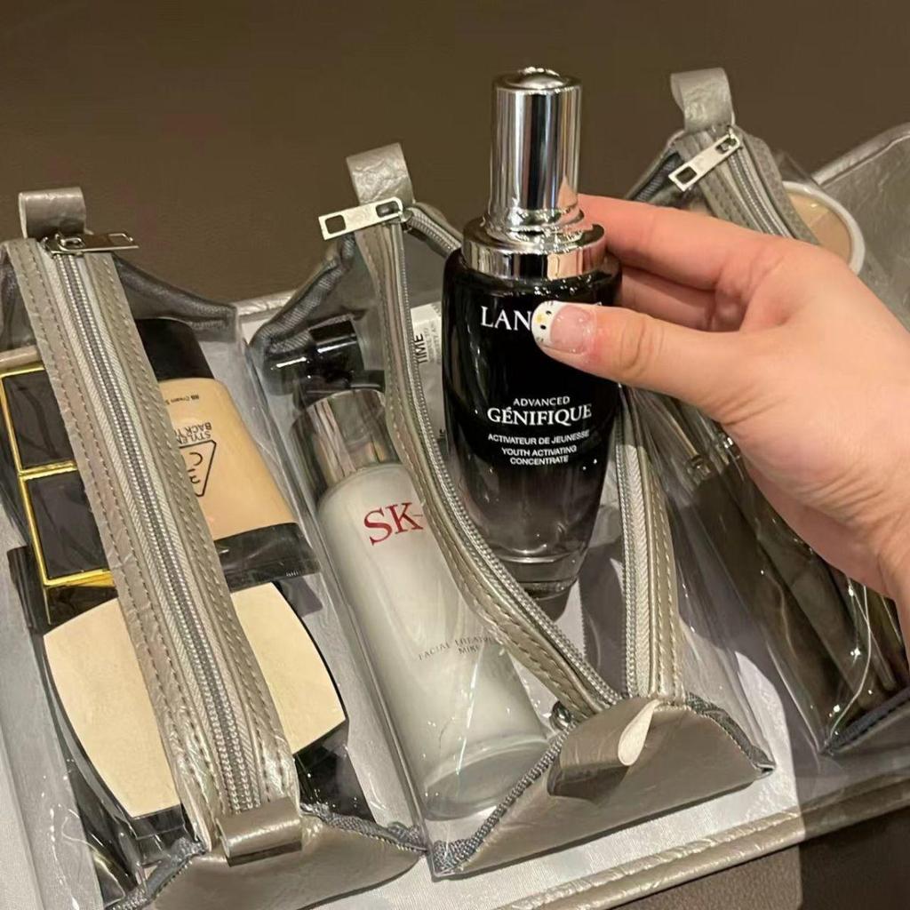 Removable Foldable Waterproof Makeup & Toiletry Bag with Wet/Dry Separation and Four Compartments