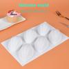 1Pc 6 Cavity Olive Silicone Cake Mold - Chocolate Pastry Baking Mousse Dessert Mold for Home DIY Cake Decoration