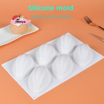 1Pc 6 Cavity Olive Silicone Cake Mold - Chocolate Pastry Baking Mousse Dessert Mold for Home DIY Cake Decoration