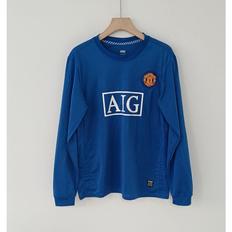 Camiseta retro de manga larga Camiseta de fútbol Real Madrid Manchester United Inglaterra Arsenal Portugal Inter de Milán AC camiseta réplica