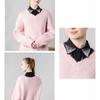 Detachable Lapel Collar False Elaborate Girls Collar Accessory Jeweled Collar Graceful Art Decorative False Shawl