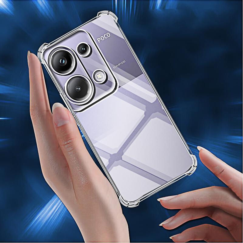 Transparent Phone Case for Xiaomi Poco M6 Pro 4G Back Cover on Pocco Poko Poxo X6 Pro 5G M6pro 4g C65 Protective Camera Shell